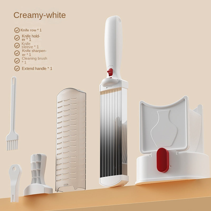 Kitchen Knife Set Home Cooking BBQ Hot Pot Fresh Meat Cutter Beef Mutton Slicer and Shredder for Poultry Meat & Hotpot