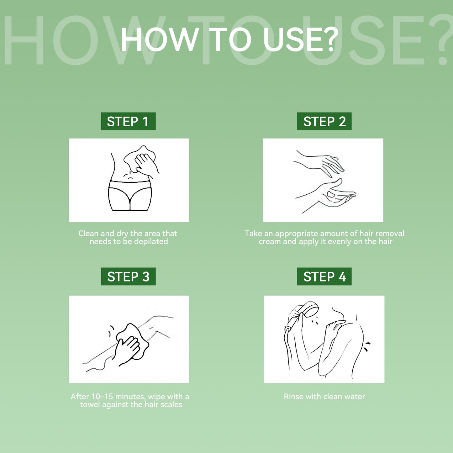 Avocado Hair Removal Cream Armpit Hair Leg Hair Moisturizing Gentle Skin Friendly Non-Irritating Clean Hair Removal Cream