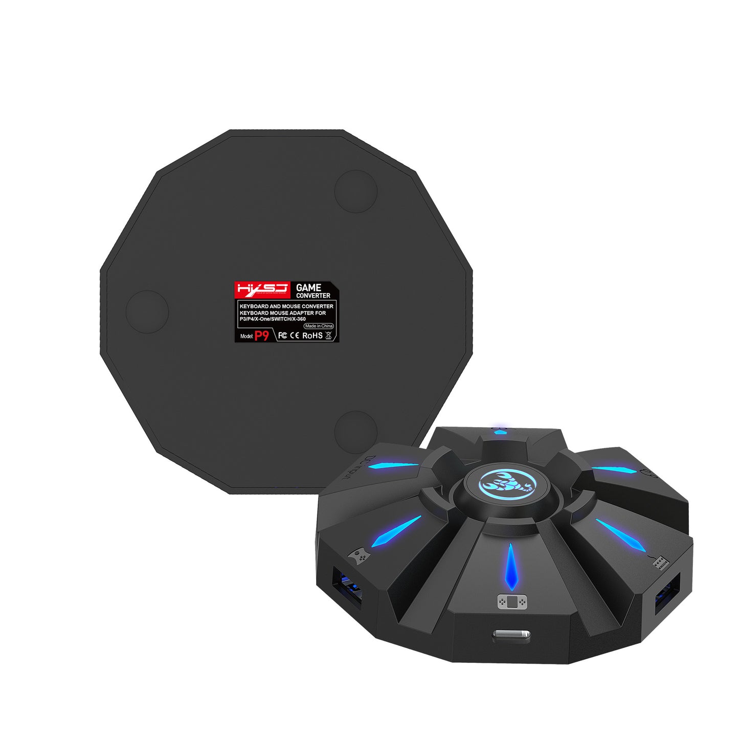 P9 Gaming Keyboard & Mouse Converter – Universal Gamepad Adapter