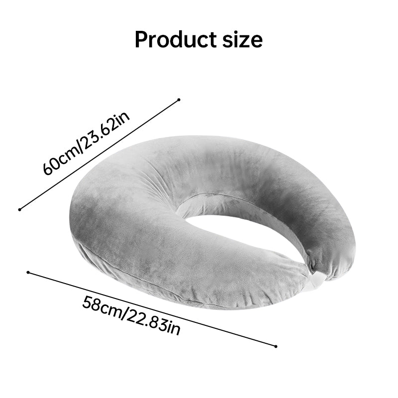 Reading pillow, crocheted arm-support for adults, portable, skin-friendly, TV & breastfeeding.