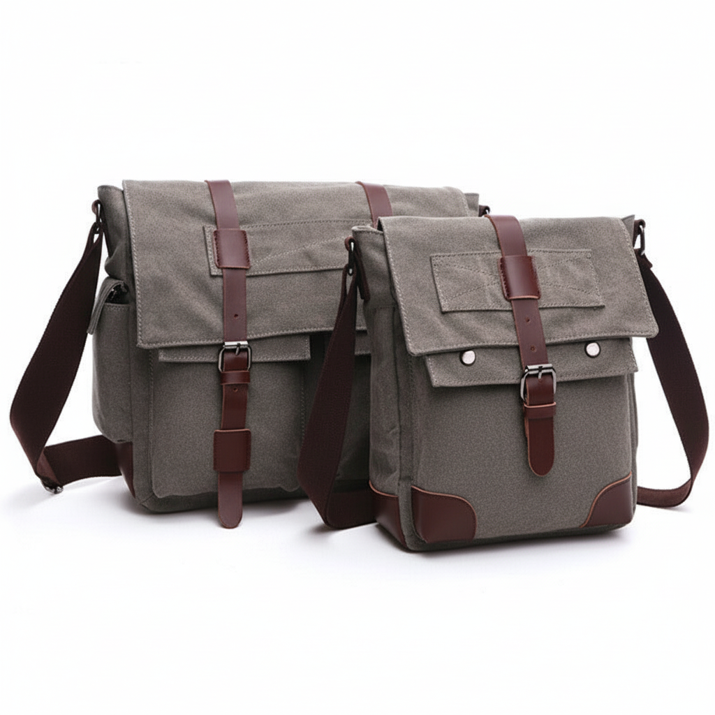 Men Business Messenger Bags For Men Shoulder Bag vintage Canvas Crossbody Pack Retro Casual Office Travel Bag