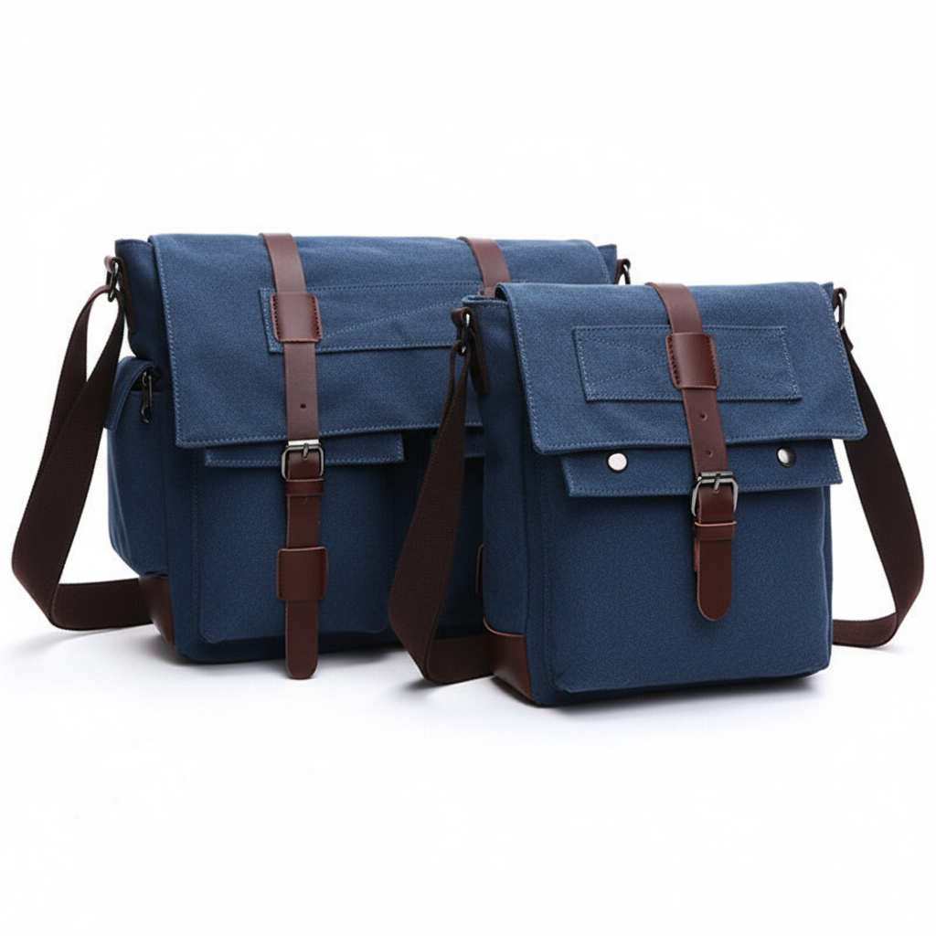 Men Business Messenger Bags For Men Shoulder Bag vintage Canvas Crossbody Pack Retro Casual Office Travel Bag