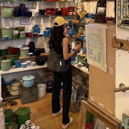 Women's Ruched Hobo Handbag - Soft PU Leather Shoulder Crossbody Tote Purse