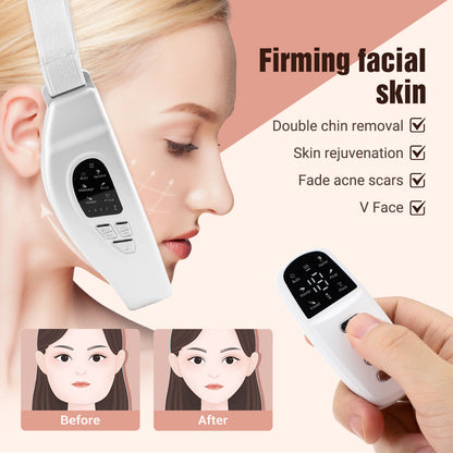 EMS Color Light Facial Slimming Device Microcurrent Facial Beauty Device Massage Hot compress V face