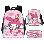 Cartoon Print Kids School Backpack with Pencil Case - Custom Bookbag for Girls