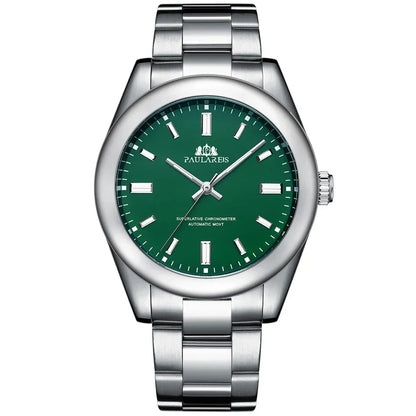 Automatic Watch for Men Mechanical Stainless Steel Luxury Red Yellow Sky Blue Green Colorful Rainbow 41mm Reloj Hombre Baratos