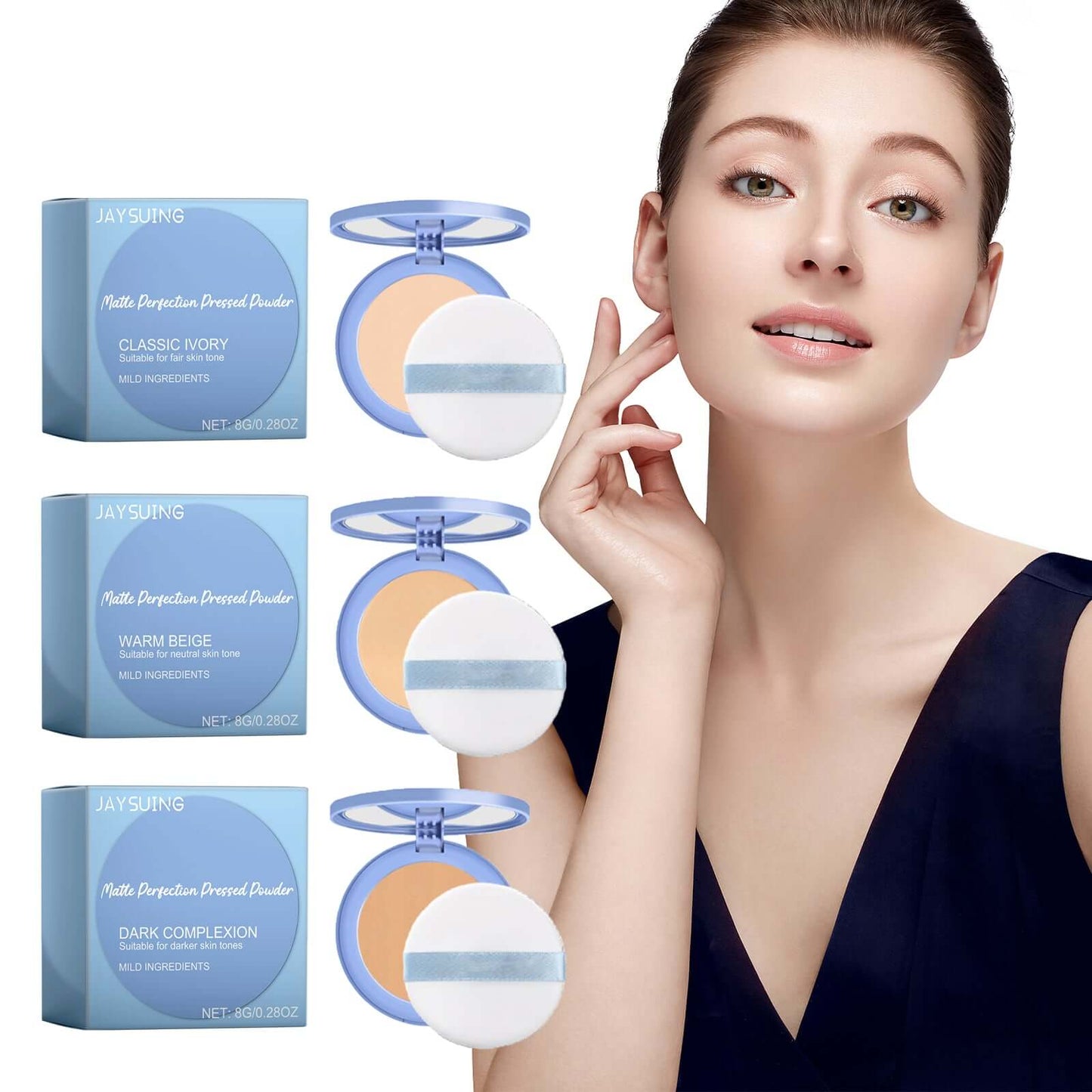 Oil Control Setting Powder with Niacinamide - Matte Finish, Waterproof & Brightening