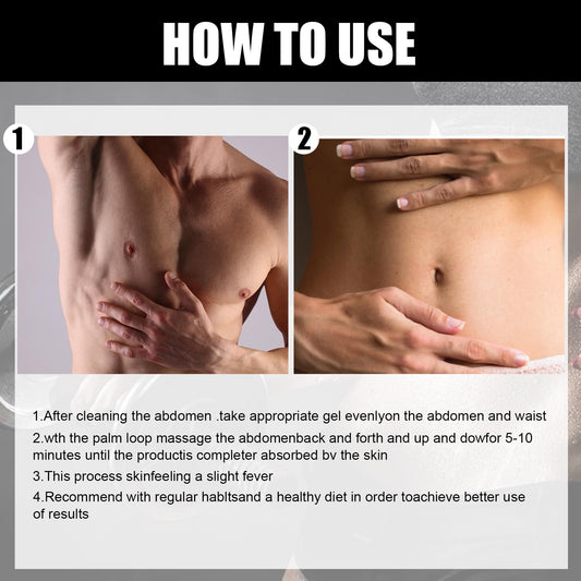 Fitness Massage Cream - Abdominal & Chest Muscle Support for Workout Recovery