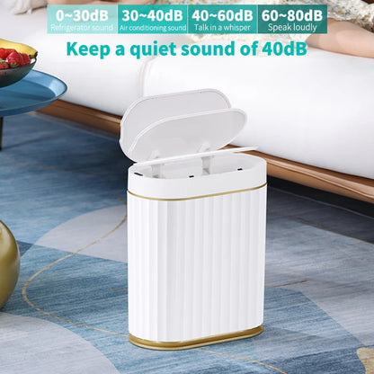 Smart Sensor Trash Can Touchless Sensor Trash Bin Trash Can with Lid Automatic Sensor Waste Basket