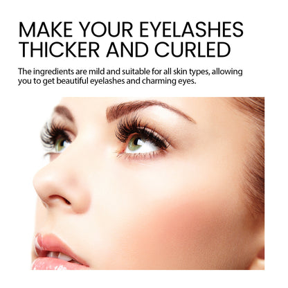 Eyelash Boost Serum, Natural Beauty Slim Long Gentle Thick Black Curl Lasting Without Smudding Mascara