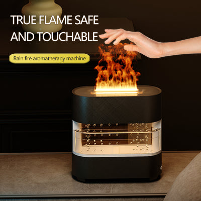 New Products Rain Cloud Fire Humidifier Water Drip Novedades  Rain Water Diffuser Fire Flame Humidifier Aroma Diffuser