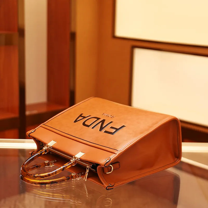 Fashion Luxury Designer Top Quality Women Handbag Soft Pu Leather Shoulder Crossbody Bags Women Bag Lady Simply Tote Purse