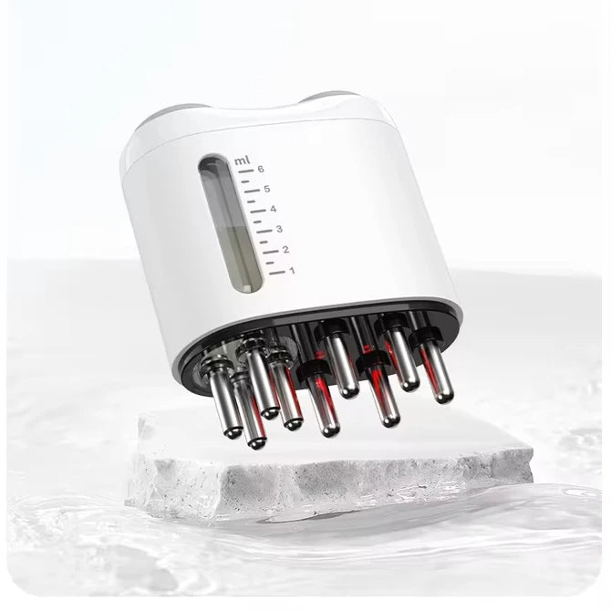 Hot EMS Massager Head Scratcher Comb Applicator for Hair Growth Products Scalp Oil Applicator With Red Light Therapy