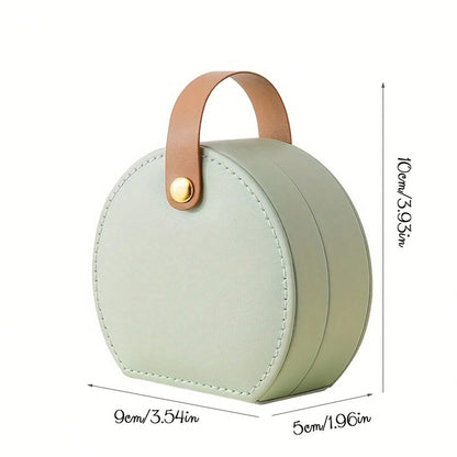 Customized pattern PU jewelry box for high-end travel rings necklaces and accessories
