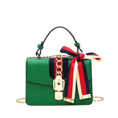 Fashionable handbag, new trendy scarves, Korean version single shoulder bag, crossbody chain women's bag