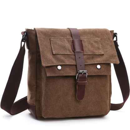 Men Business Messenger Bags For Men Shoulder Bag vintage Canvas Crossbody Pack Retro Casual Office Travel Bag