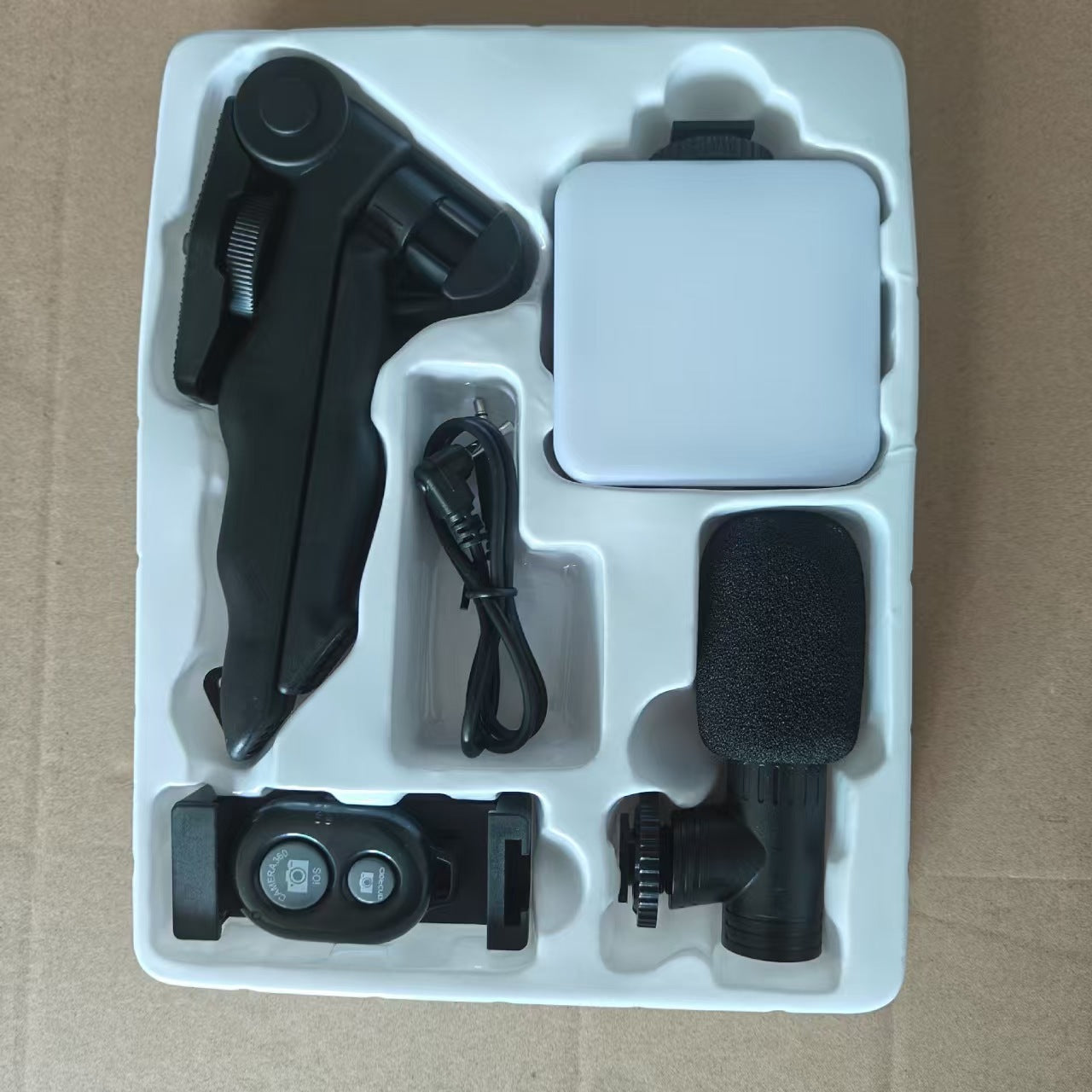 Desktop Beauty Leg Pocket Fill Light with Microphone Set Single Reflex Conference Lamp Handheld Photography with Microphone