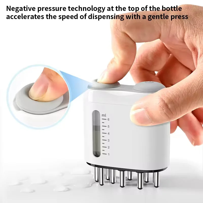 Hot EMS Massager Head Scratcher Comb Applicator for Hair Growth Products Scalp Oil Applicator With Red Light Therapy