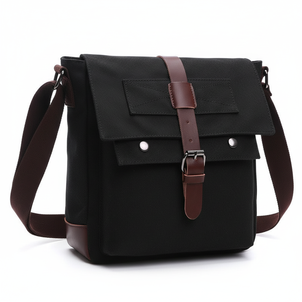 Men Business Messenger Bags For Men Shoulder Bag vintage Canvas Crossbody Pack Retro Casual Office Travel Bag