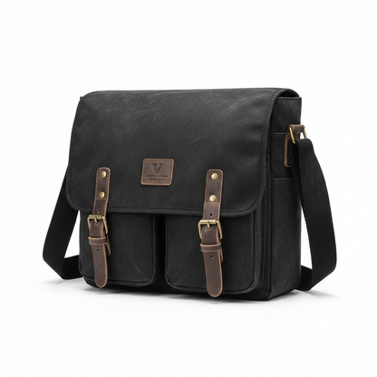Men Business Messenger Bags For Men Shoulder Bag vintage Canvas Crossbody Pack Retro Casual Office Travel Bag