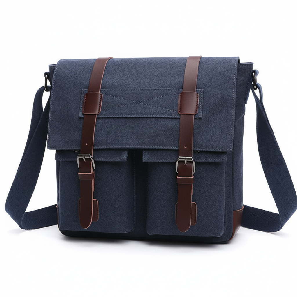 Men Business Messenger Bags For Men Shoulder Bag vintage Canvas Crossbody Pack Retro Casual Office Travel Bag
