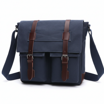 Men Business Messenger Bags For Men Shoulder Bag vintage Canvas Crossbody Pack Retro Casual Office Travel Bag