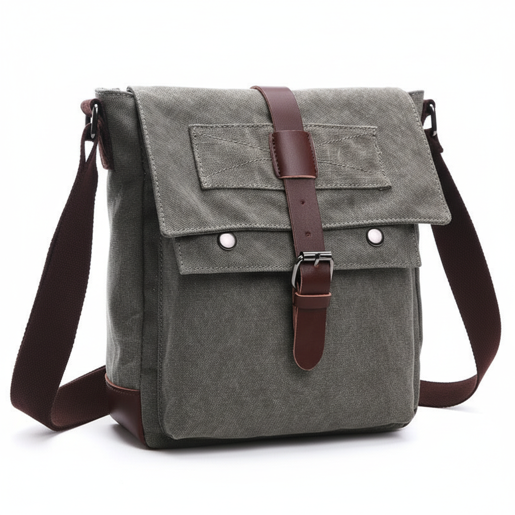 Men Business Messenger Bags For Men Shoulder Bag vintage Canvas Crossbody Pack Retro Casual Office Travel Bag