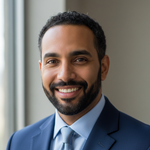 Mixed race man in his 30s